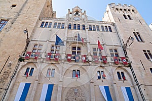 Narbonne city hall building in south france