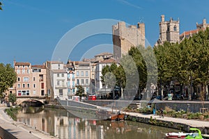 Narbonne is a town in southern France on the Canal de la Robine