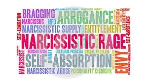 Narcissistic Rage Animated Word Cloud