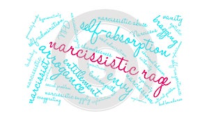 Narcissistic Rage Animated Word Cloud