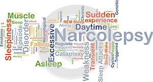 Narcolepsy background concept