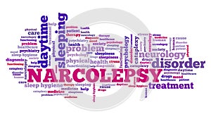 Narcolepsy words photo