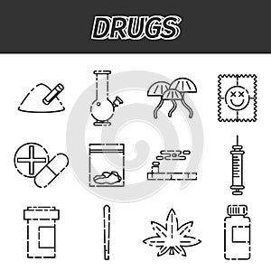 Narcotic drugs icon