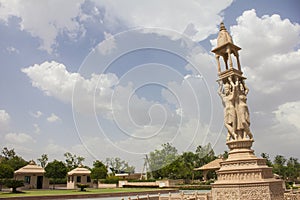 Nareli jain temple under sky