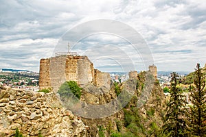 Narikala fortress in the old town of Tbilisi, Georgia