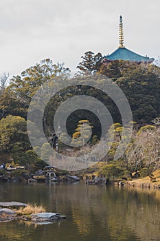Naritasan Shinshoji Temple`s Pond
