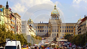 Narodni Museum on the Wenceslas Square in Prague