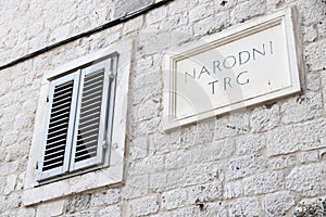 Narodni Trg square in Split, Croatia