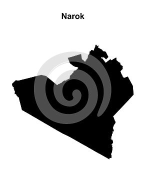 Narok outline map