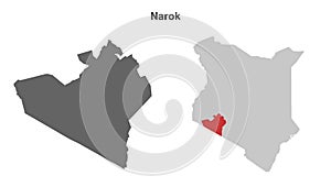 Narok outline map