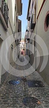 Narrow Albayzin street-Granada