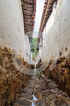 Narrow alley in Guane village