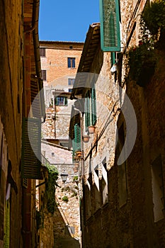 Narrow Alley In Montepulciano