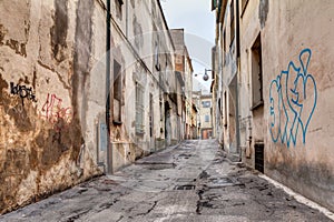 Narrow alley in the old town