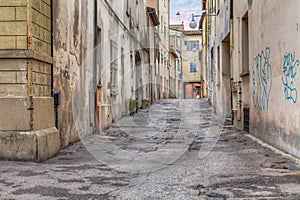 Narrow alley in the old town