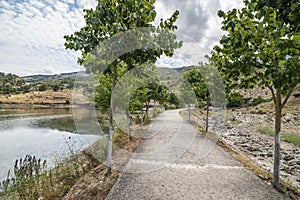 Narrow Alley passing along Viroi lake