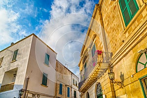 narrow alleys in the historic center of Otranto