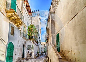 narrow alleys in the historic center of Otranto