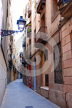 Narrow alleyway in Barcelona