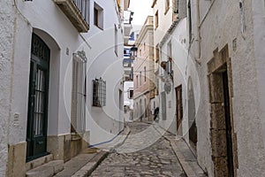 Narrow alleyways of sitges