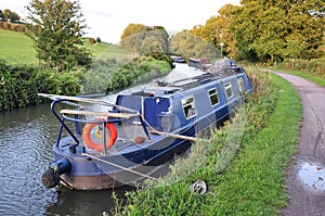 Narrow Boat on a Canal