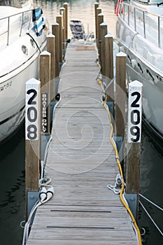 Narrow Boat Dock at Marina