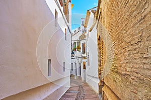 The narrow Calle Judios street, Juderia, Cordoba, Spain photo