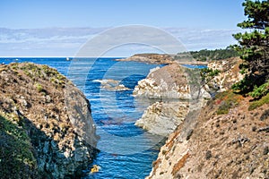 Narrow cove in Point Lobos State Natural Reserve, Carmel-by-the-Sea, Monterey Peninsula, California