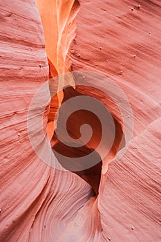 Narrow Crevice in Slot Canyon