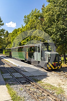 narrow gauge railway in Gemenc-Dunapart, Hungary