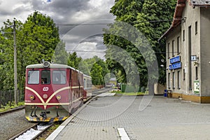 Narrow gauge railway Tremesna ve Slezsku to Osoblaha with 60 year old locomotive