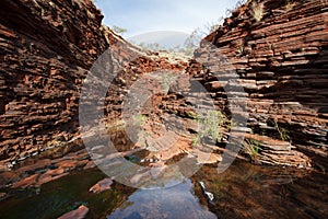 Narrow gorge in West Australia