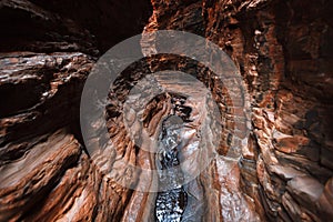 Narrow gorge in West Australia