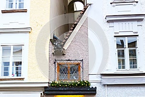 Narrow house in Salzburg, Austria