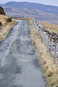 Narrow lane on the Isle of Skye
