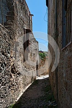 Narrow Medieval Street, Old Town, Rhodes