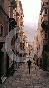 Narrow Passage in Valletta Malta photo