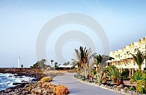 Seafront at Playa Blanca, Canary Islands photo