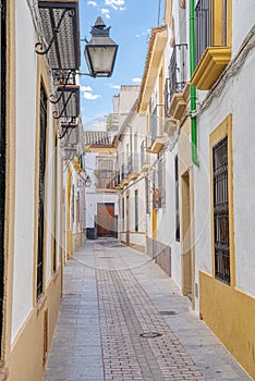 Narrow steet in Cordoba, Spain