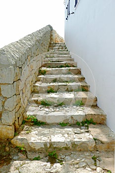 Narrow steps up in Ibiza Town photo