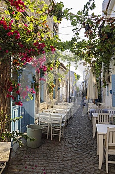 Narrow street in Alacati