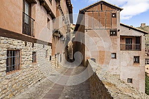A narrow street in Albarracin town