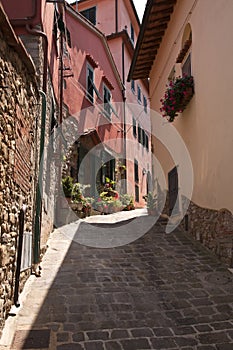 Narrow street in Alto Montecatini