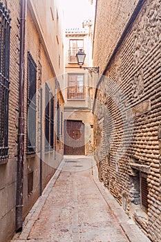 Narrow street in the center of Toledo, Spa