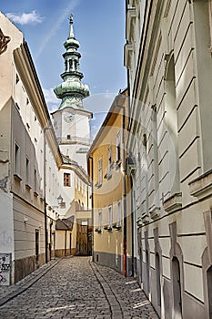 Street in The Old Town of Bratislava