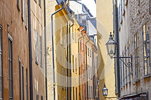 Narrow street of Gamla Stan, Stockholm