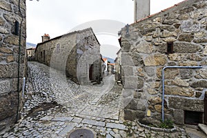 Narrow Street of the Historic Village of Linhares da Beira