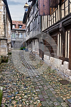 Narrow street in Honfleur