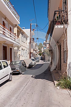 Narrow street inf Zakynthos city