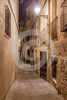 Narrow street in the old town of Toledo, Spa